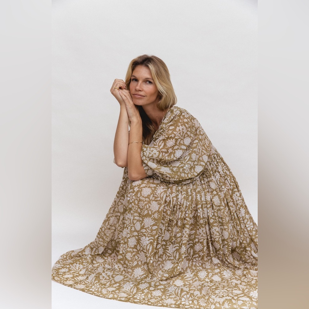 Daughters of India Kyra Maxi Dress ~ Mustard